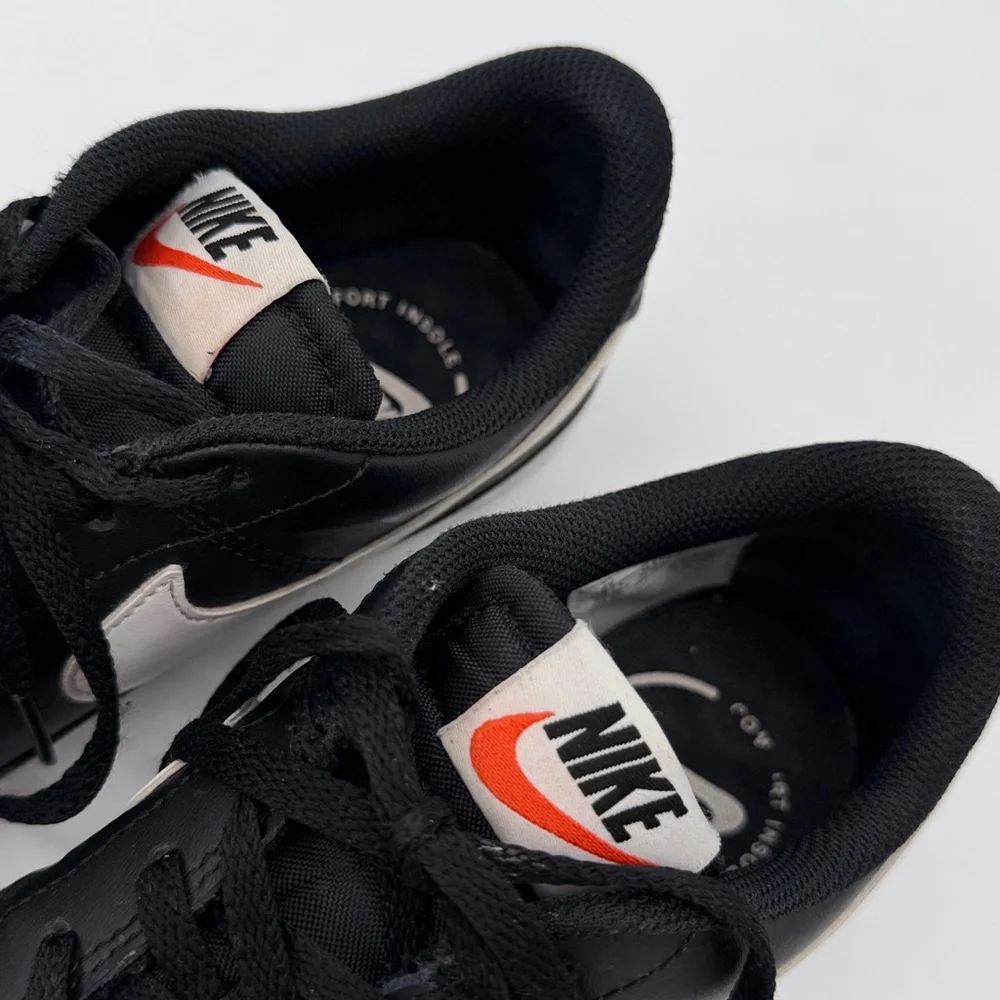 Nike Boys Court Legacy DA5380-002 Black Casual Leather Shoes Sneakers Size 6Y